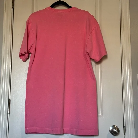 Nike Retro 90s Washed T-Shirt Dress Pink Oversized Size XS - Picture 4 of 5